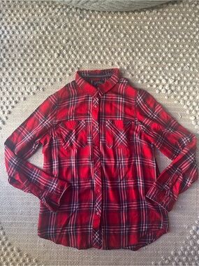 Superdry Buffalo Plaid Shirt Red Size Large